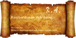 Kestenbaum Adrienn névjegykártya